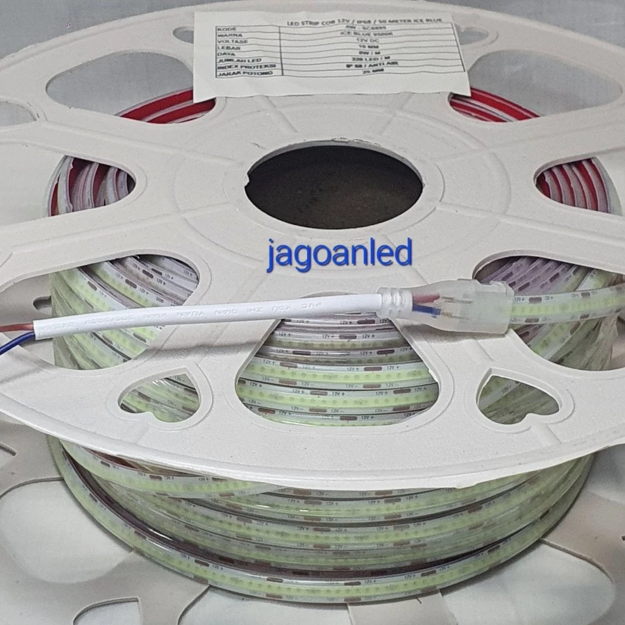 Lampu LED Strip COB 10mm 12V Waterproof IP68 9500K