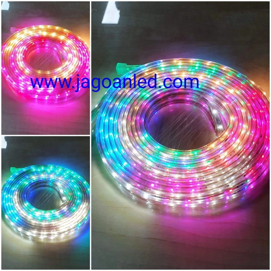 Lampu Led Strip Selang RGB Warna Warni 220V + Adaptor 10M