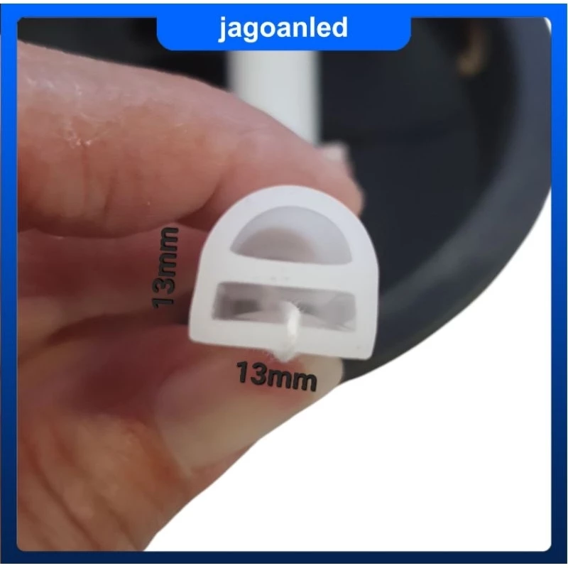 Selang LED Alis Flexible Selongsongan Karet Silicone Tube 13x13mm IP67